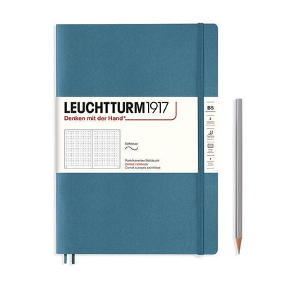 Leuchtturm Notebooks & Notepads Stone Blue Leuchtturm B5 Composition Dotted Notebook