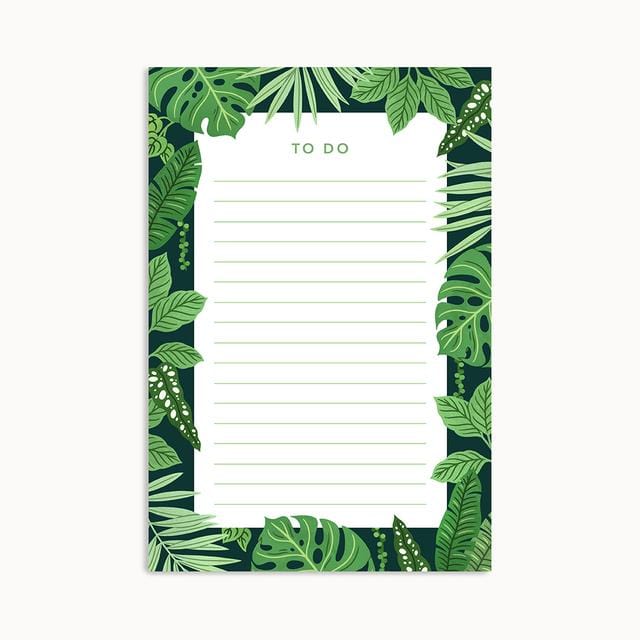 Linden Paper Co Notebooks & Notepads Tropical Plants Notepad
