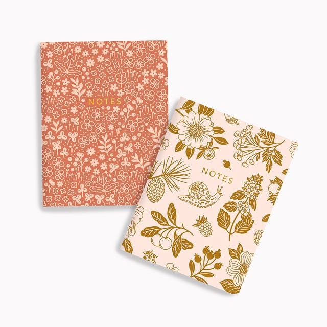 Linden Paper Co Notebooks & Notepads Pink Meadows+Golden Woods Pocket Notebooks Set