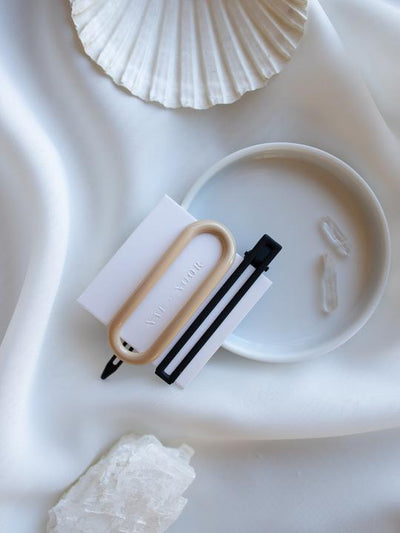 Nat and Noor Jewelry Byron Cream/Black Nat + Noor Hair Clips