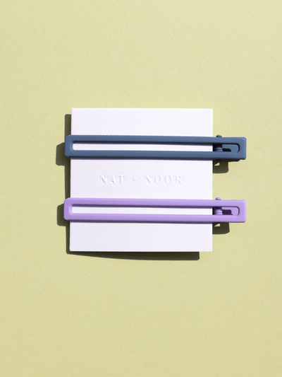 Nat and Noor Jewelry Leia Lilac + Sky Nat + Noor Hair Clips