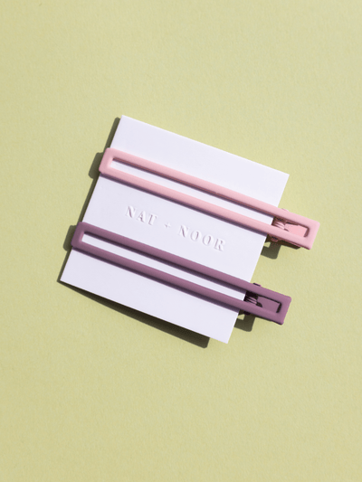 Nat and Noor Jewelry Leila Mauve Pink Nat + Noor Hair Clips