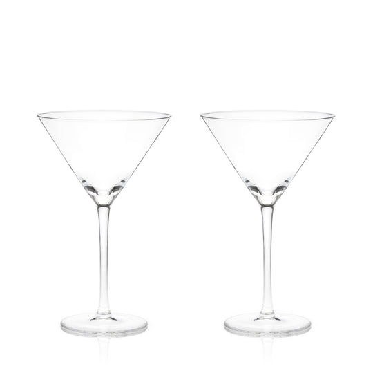 Viski Stemmed Crystal Martini Glasses Set/2