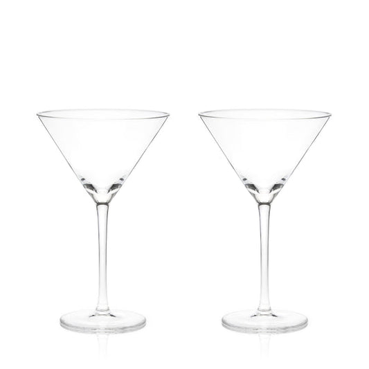 Viski Stemmed Crystal Martini Glasses Set/2