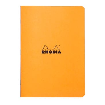 Rhodia Notebooks Orange Staplebound Lined Notebook A5