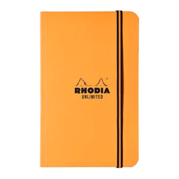 Rhodia Notebooks Orange Unlimitted Lined Pocket Notebook