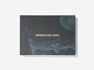 School of Life Untranslatable Words Card Set