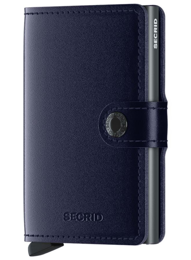 Secrid Accessories Metallic Blue Secrid Mini Wallet
