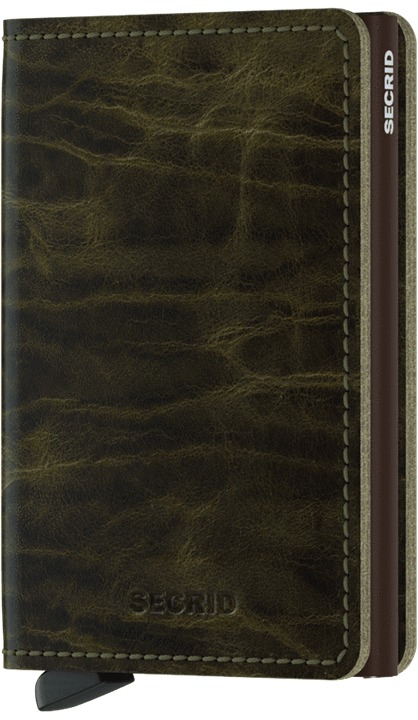 Secrid Accessories Dutch Martin Olive Secrid Slim Wallet