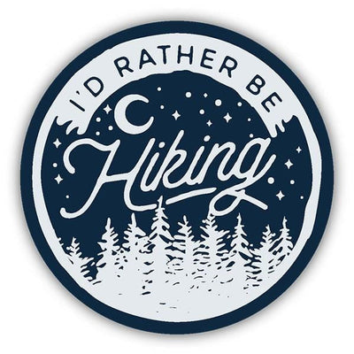 Stickers Northwest Other Stationery I'd Rather Be Hiking Stickers by Stickers Northwest