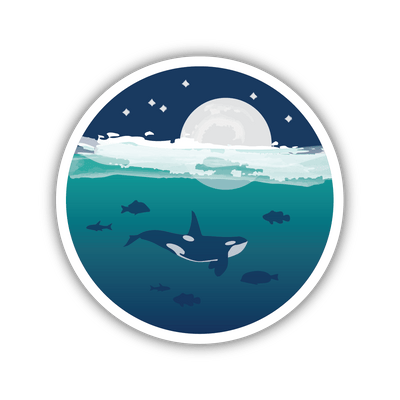 The-Unmediocre-Store-Stickers-Northwest-Ocean-Orca-Sticker