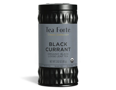 Tea Forte Branded Teas Black Currant Organic Loose Leaf Tea Canister