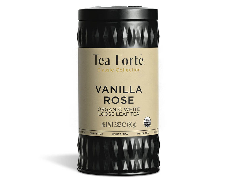 Tea Forte Branded Teas Vanilla Rose Organic Loose Leaf Tea Canister