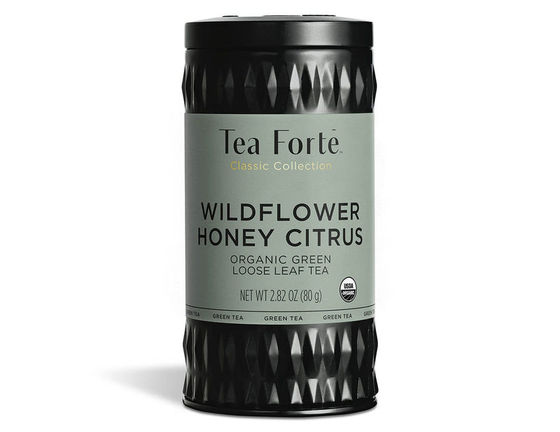 Tea Forte Branded Teas Wildflower Honey Citrus Organic Loose Leaf Tea Canister