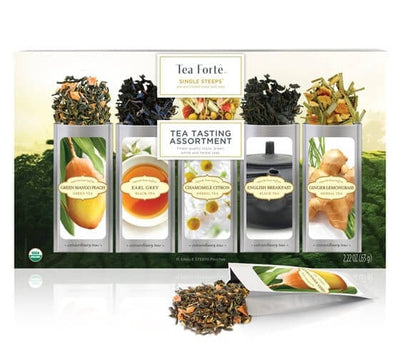 Tea Forte Branded Teas Tea Tasting Assortment Single Steeps Tea Assortments