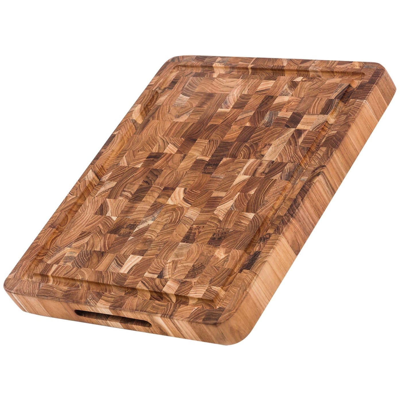 Teakhaus Tableware Butcher Block with Juice Canal Medium Thickness