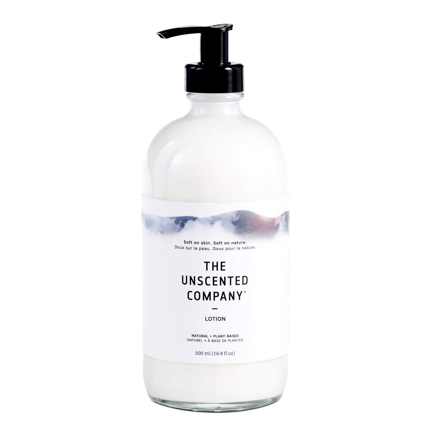 The Unscented Company Body Care Unscented Co Lotion in a glass bottle