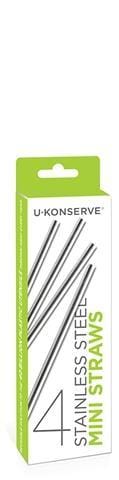 U-konserve Eco Kitchen Stainless Steel mini-straws 4 pack